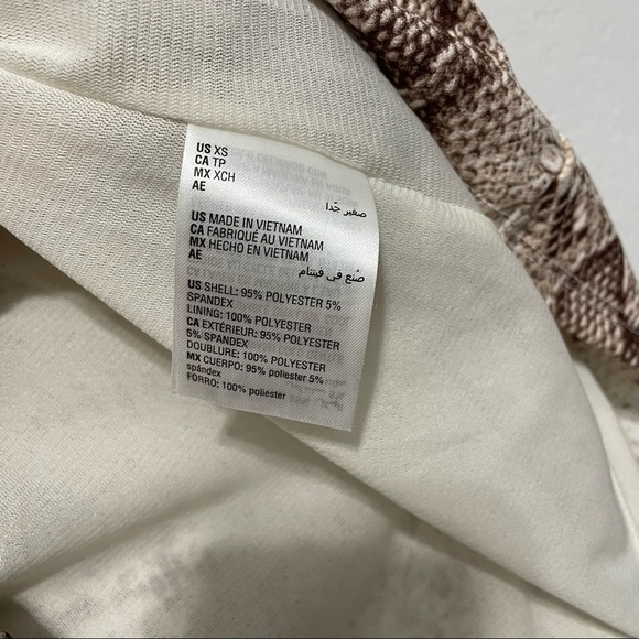 Bar III Tank Snakeskin Print Strappy Blouse Womens XS - Picture 5 of 10